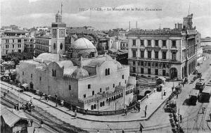 Alger, La mosquée et le palais consulaire, Ancienne photo d\'Alger