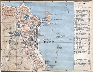 خريطة الجزائر العاصمة 1903