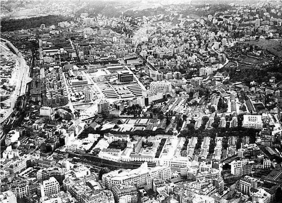 Ancienne photo d'Alger vue du ciel