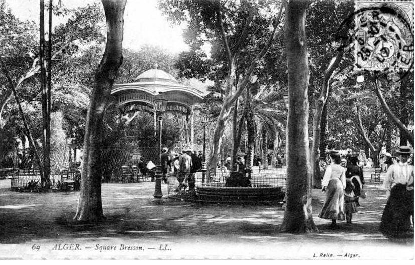Ancienne photo d'Alger  Le Square Bresson