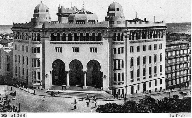 Ancienne photo d'Alger  La grande Poste