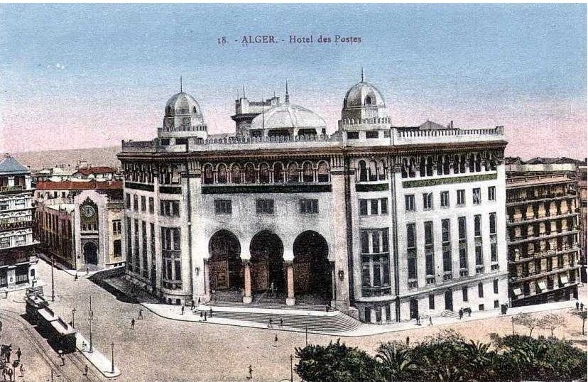 Ancienne photo d'Alger  La Grande Poste