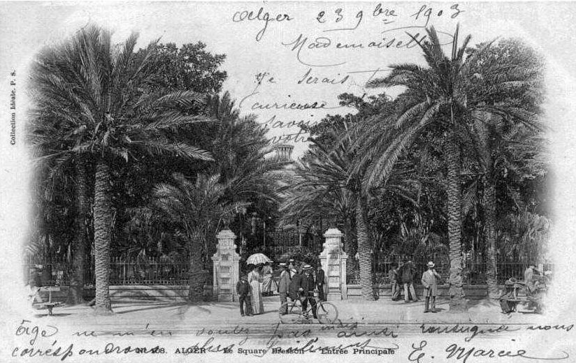 Ancienne photo d'Alger  Le Square Bresson