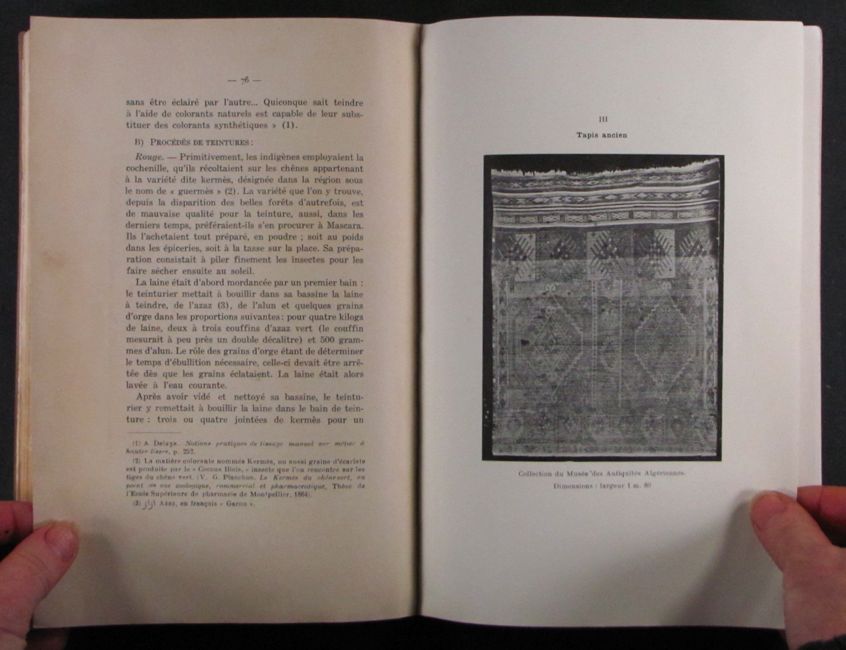 L'industrie du Tapis à Kalaa Beni Rached de Lucienne Bonnet