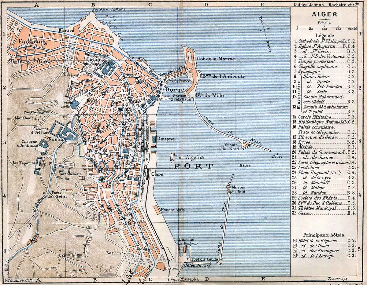 خريطة الجزائر العاصمة 1903