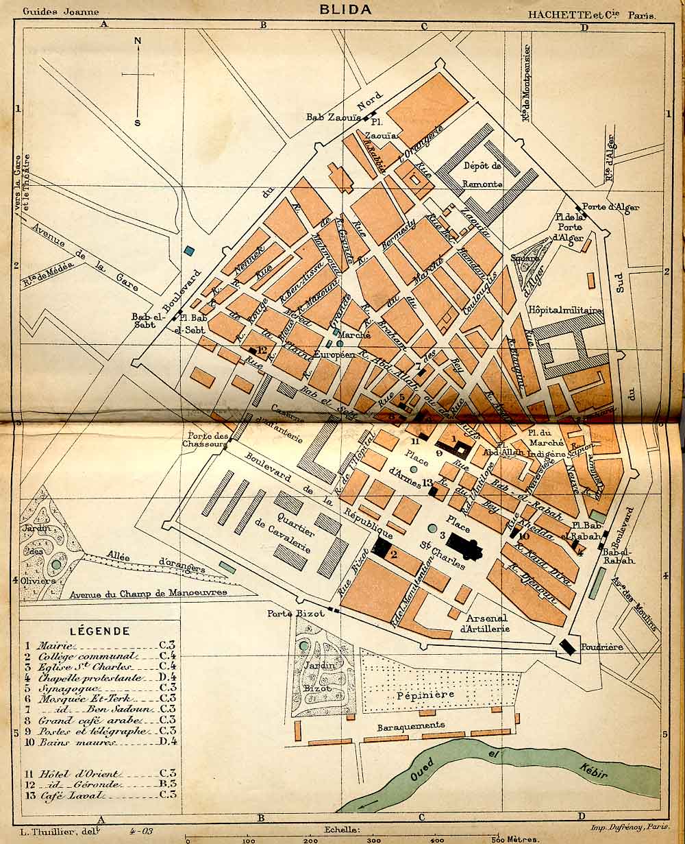 مخطط مدينة البليدة 1903