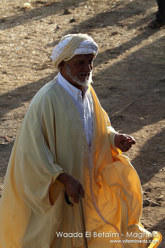 Vieux personnage à la Waada El B'taïm (tiripem) à Maghnia, Wilaya de Tlemcen.