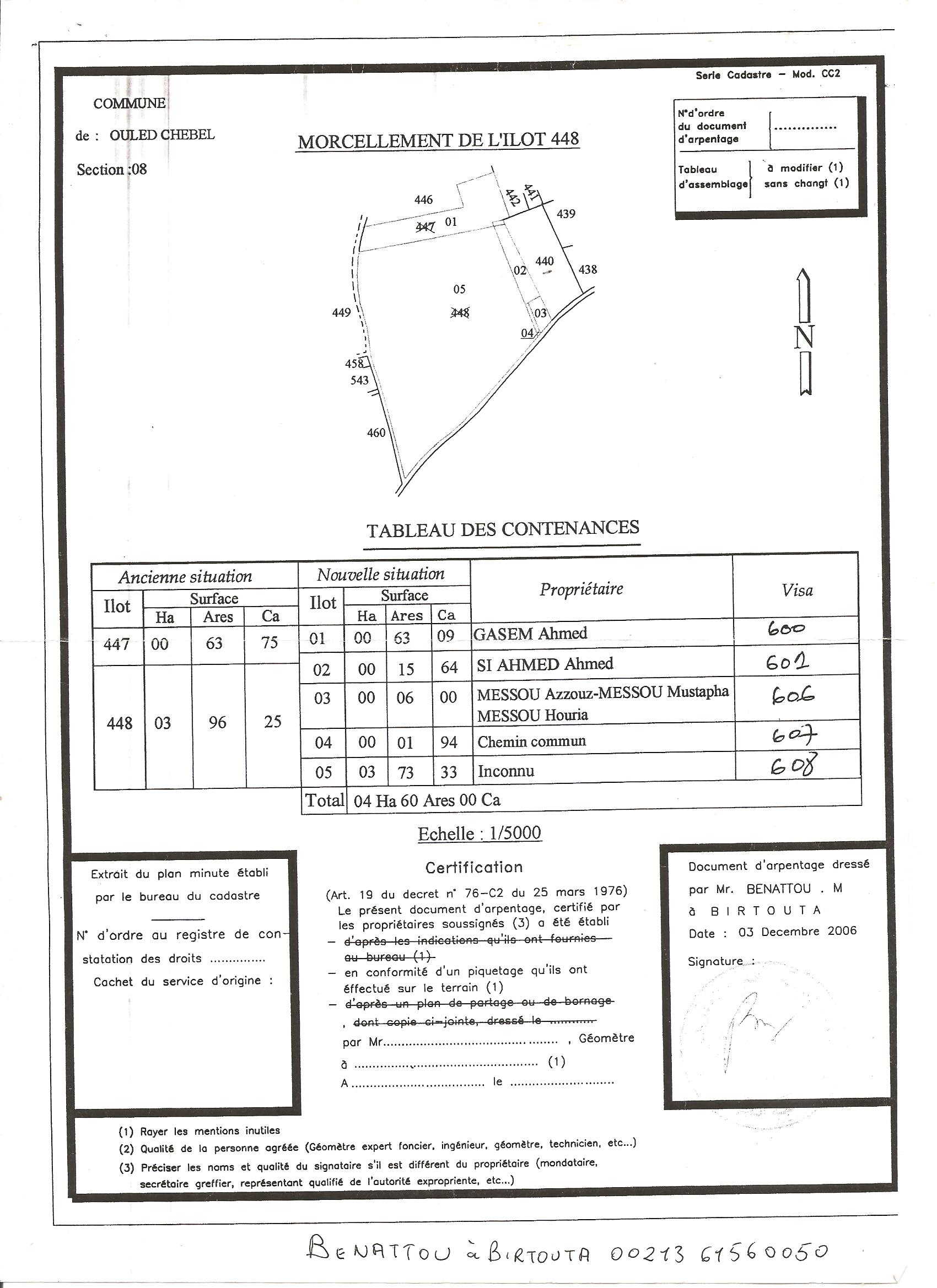 le Cadastrage de Benattou
