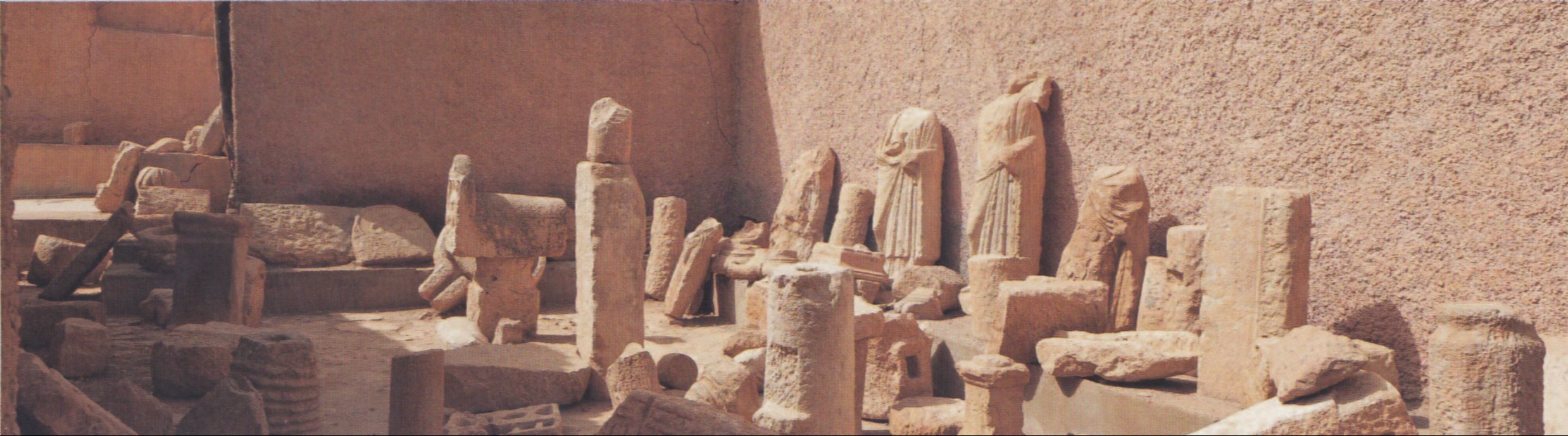 Le musée Lapidaire d'El Kantara regroupant une collection d'oeuvres en pirre