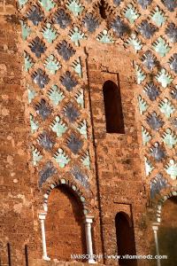 Tlemcen - Détails du minaret, Vestiges de la cité mérinide  Al Mansourah