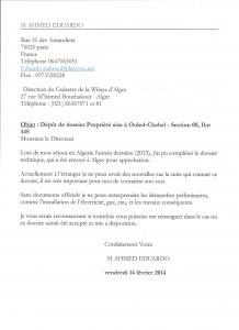 Monsieur le Directeur du Cadastre