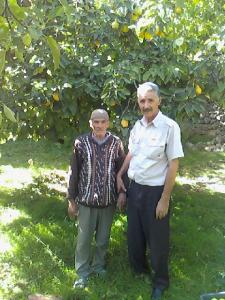 Zéroual Hadj Madjid pendant la cueillette des pommes à Meloudja