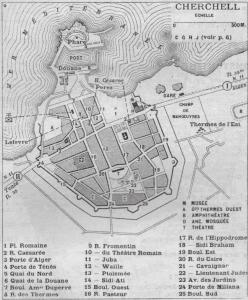 Plan de la ville de Cherchell (1928)