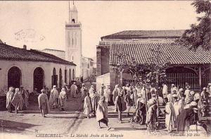 Cherchell, Le marché arabe et la mosquée