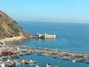 Skikda (Philippeville)  Village de Stora avec son ilot des Singes et le Phare Vert Molot