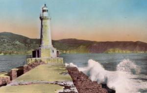 Ancienne photo phare jetée nord de Skikda (philippeville)