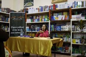 Conférence d\'Annick Zennaki sur son livre «Méditerranée, rêve d’impossible? » Itinéraire d’un brillant intellectuel tlemcenien Abdelaziz Zenagui à la librairie Alili (Tlemcen)