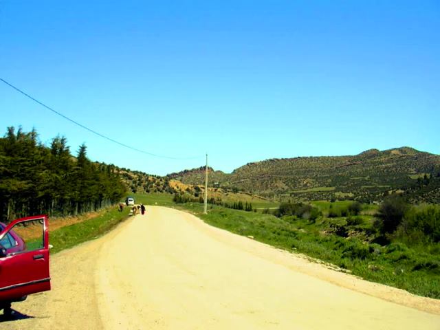 وقفة امام منظر طبيعي بيابوس ولاية خنشلة