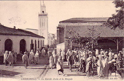 Cherchell, Le marché arabe et la mosquée
