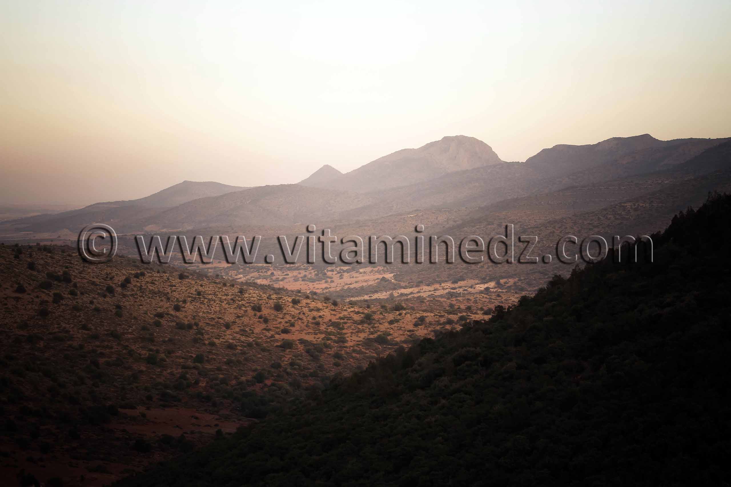 Chaine de l'Atlas, vue à partir des Beni Add