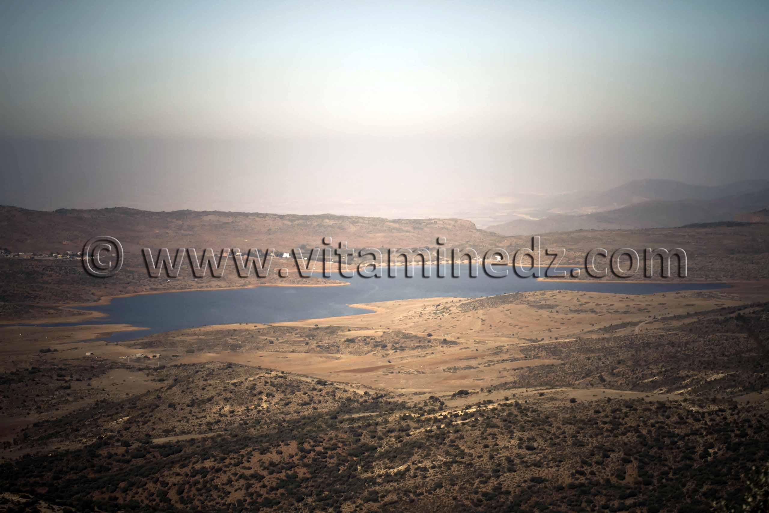 Barrage du Mefrouch, vue de Djbel Nador Au pays des Beni Ouarnid (Terny, Djbel Nador, Mafrouch, Sidi Hafif ...)