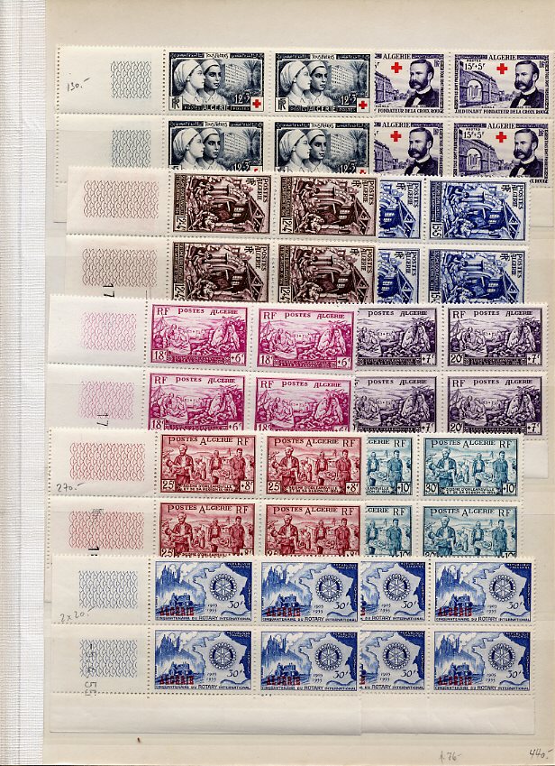 Philatélie  Echange timbres du Monde avec Timbres d'Algérie