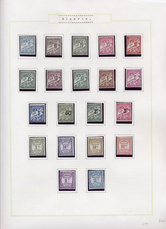 Philatélie  Echange timbres du Monde avec Timbres d'Algérie