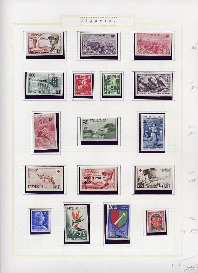 Philatélie  Echange timbres du Monde avec Timbres d'Algérie