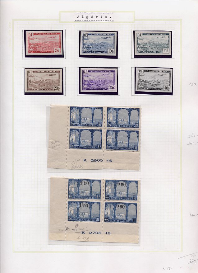 Philatélie  Echange timbres du Monde avec Timbres d'Algérie