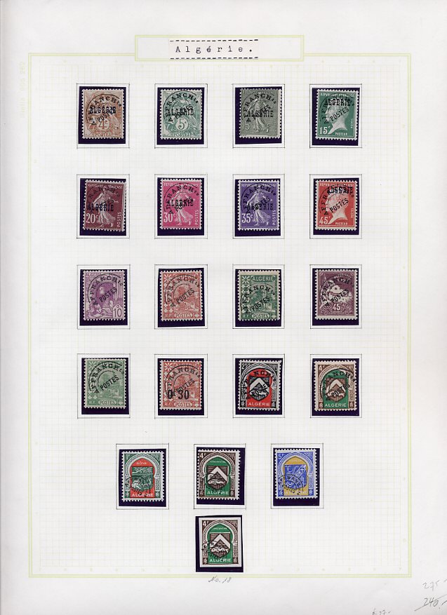 Philatélie  Echange timbres du Monde avec Timbres d'Algérie