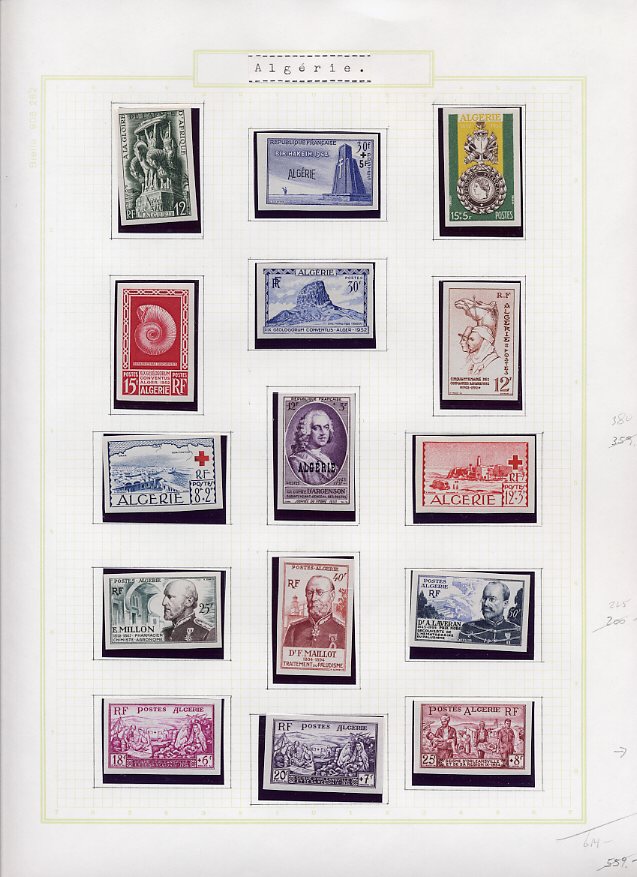 Philatélie  Echange timbres du Monde avec Timbres d'Algérie