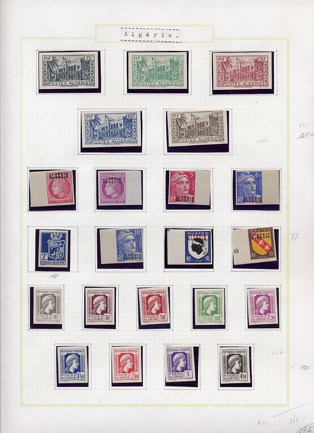 Philatélie  Echange timbres du Monde avec Timbres d'Algérie