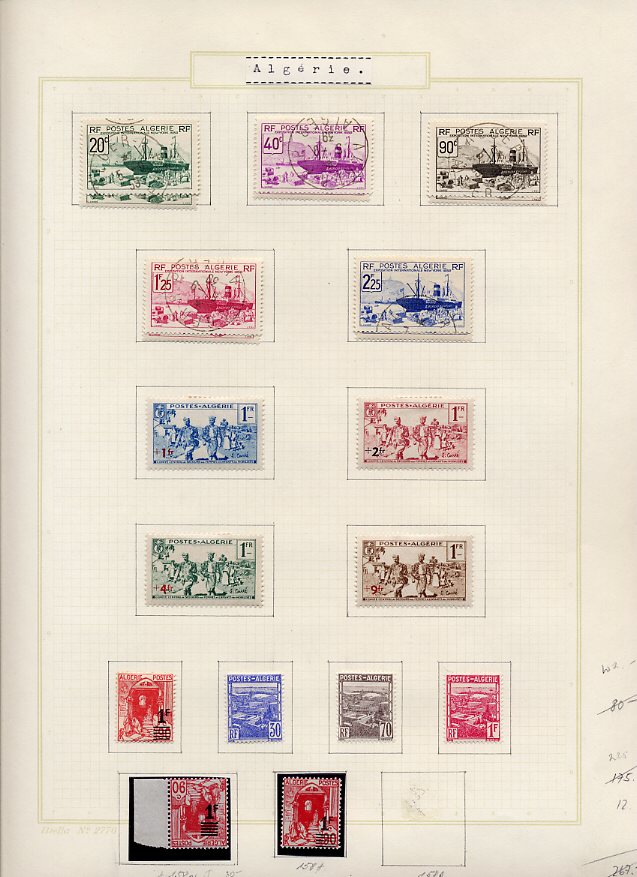 Philatélie  Echange timbres du Monde avec Timbres d'Algérie