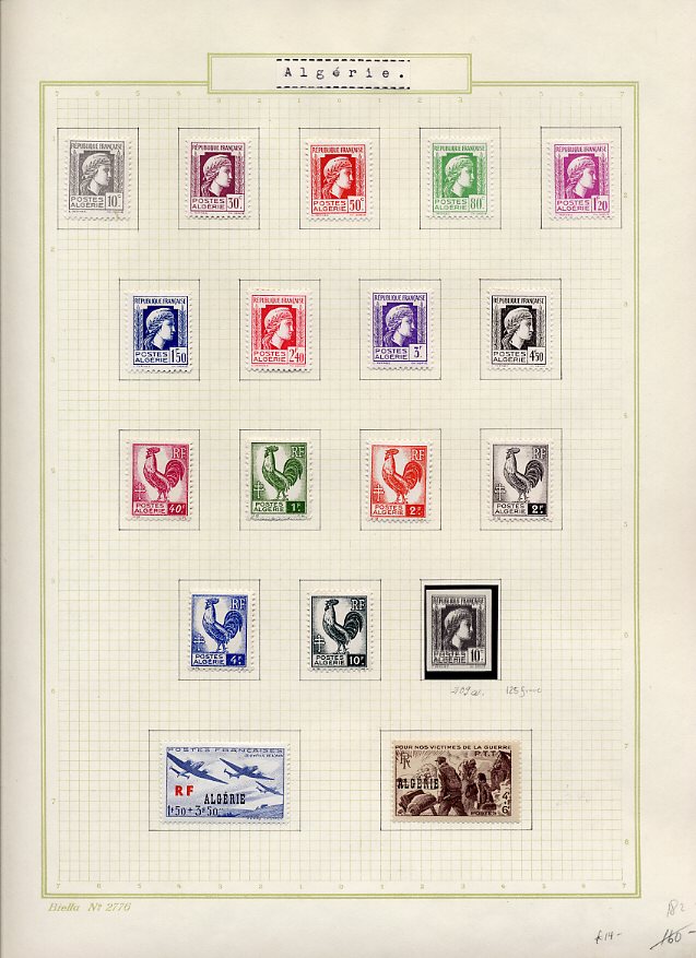 Philatélie  Echange timbres du Monde avec Timbres d'Algérie