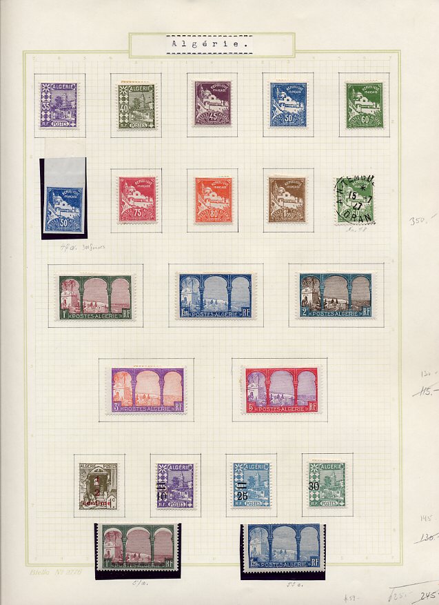 Philatélie  Echange timbres du Monde avec Timbres d'Algérie