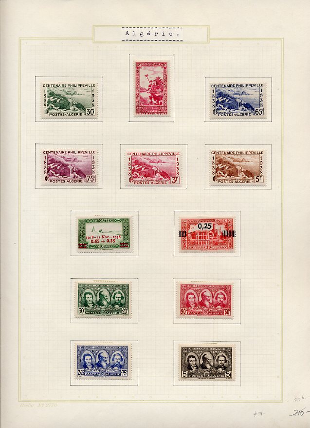 Philatélie  Echange timbres du Monde avec Timbres d'Algérie