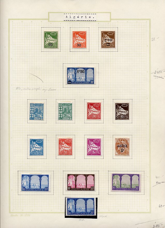 Philatélie  Echange timbres du Monde avec Timbres d'Algérie