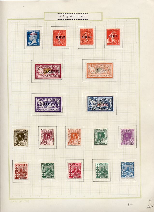 Philatélie  Echange timbres du Monde avec Timbres d'Algérie