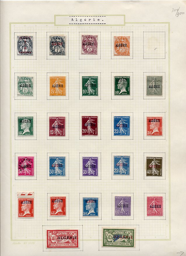 Philatélie  Echange timbres du Monde avec Timbres d'Algérie
