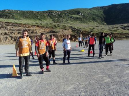 séance d'entrainement d'une équipe de foot