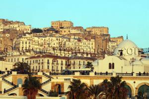 La Casbah d\'Alger vue de la mer Traversée touristique par Ferry, Alger Port vers La Madrague