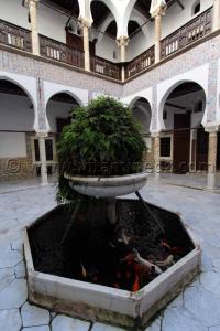 Patio (Wast Eddar) Musée National de l\'enluminure, de la miniature et de la calligraphie au Palais Dar Mustapha Pacha, Casbah, Alger