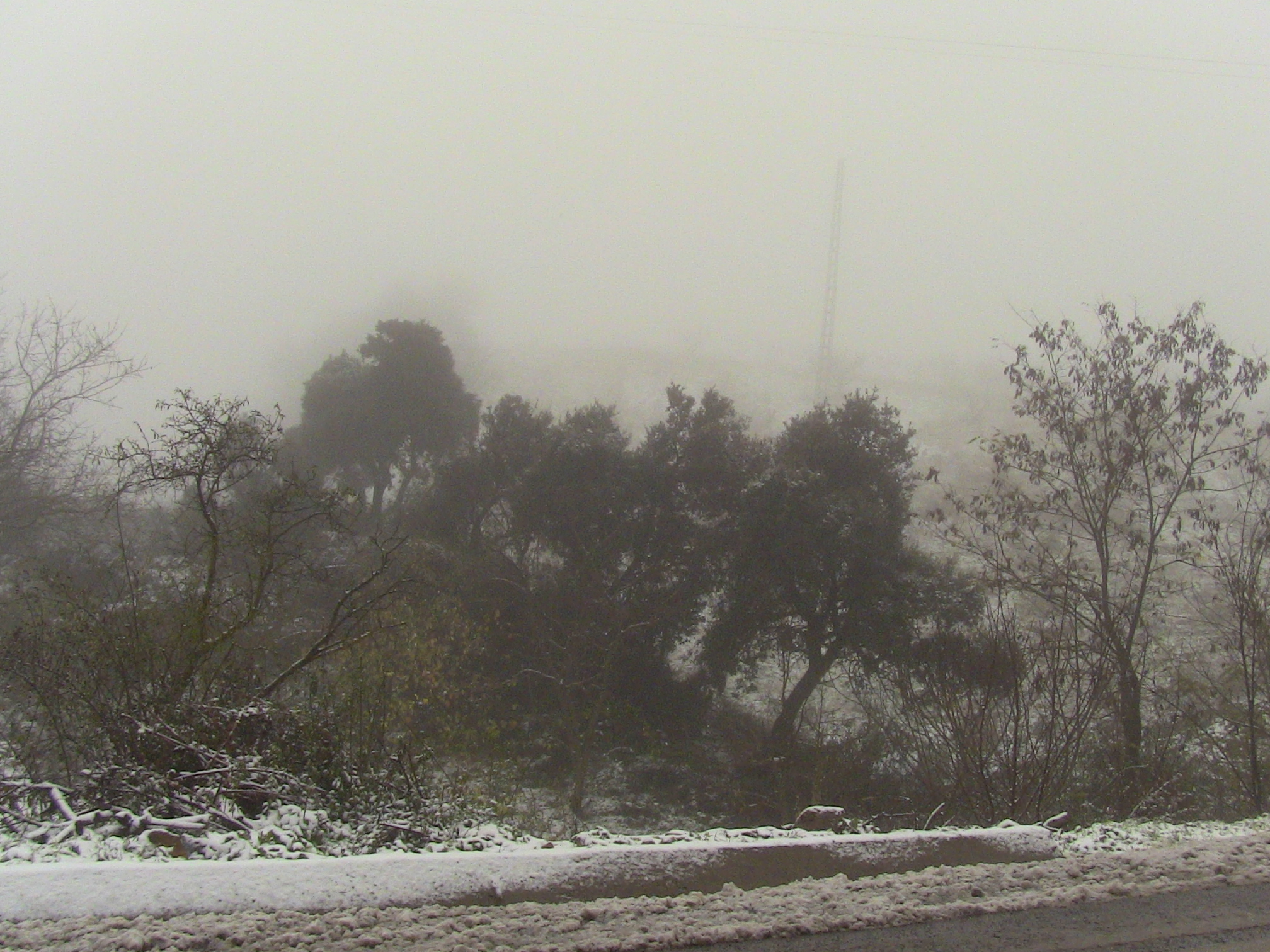 Premières chutes de neige sur le Col de Ben chicao (Hier le 07.12.14)