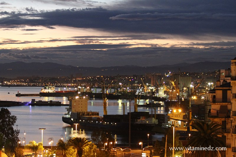 Photo Port d'Alger, La nuit