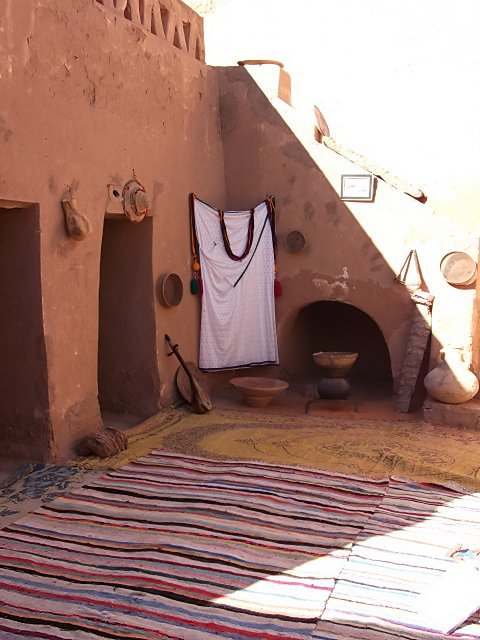 Beni Abbes - Le salon du vieux ksar