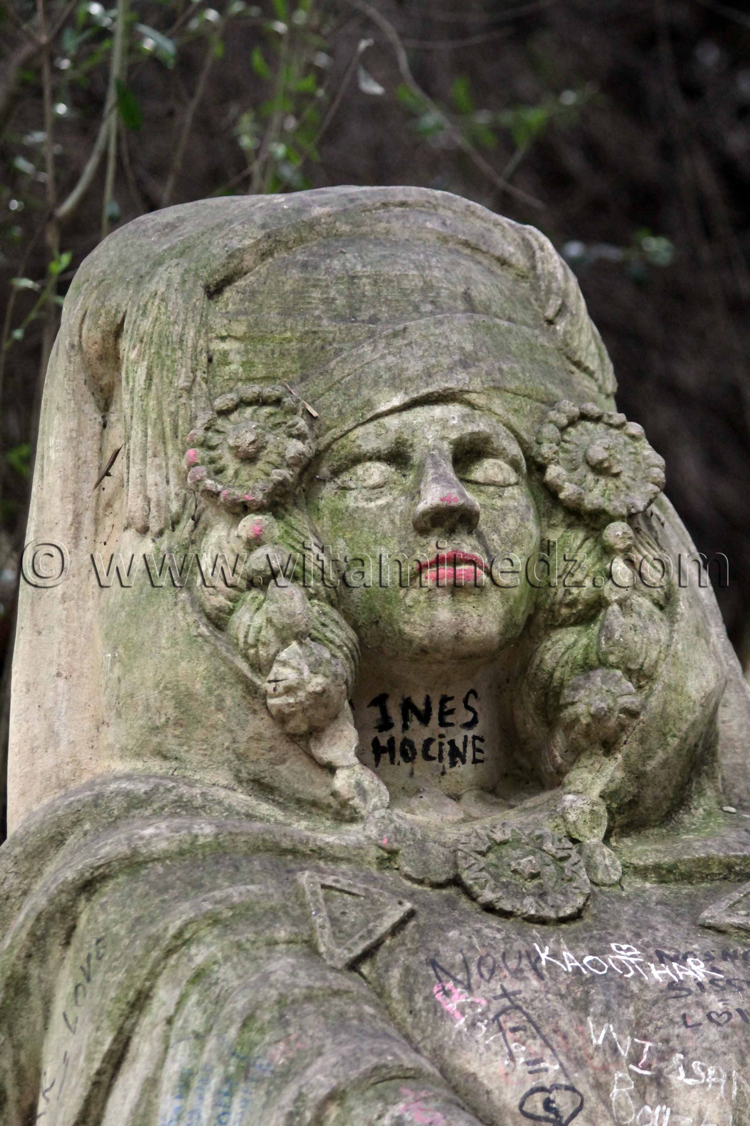 Pillage des Sculptures d'Emile Gaudissar au Jardin d'Assai du Hamma, Alger