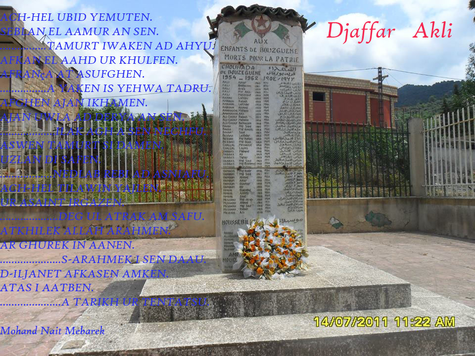 martyrs du village de Bouzeguene