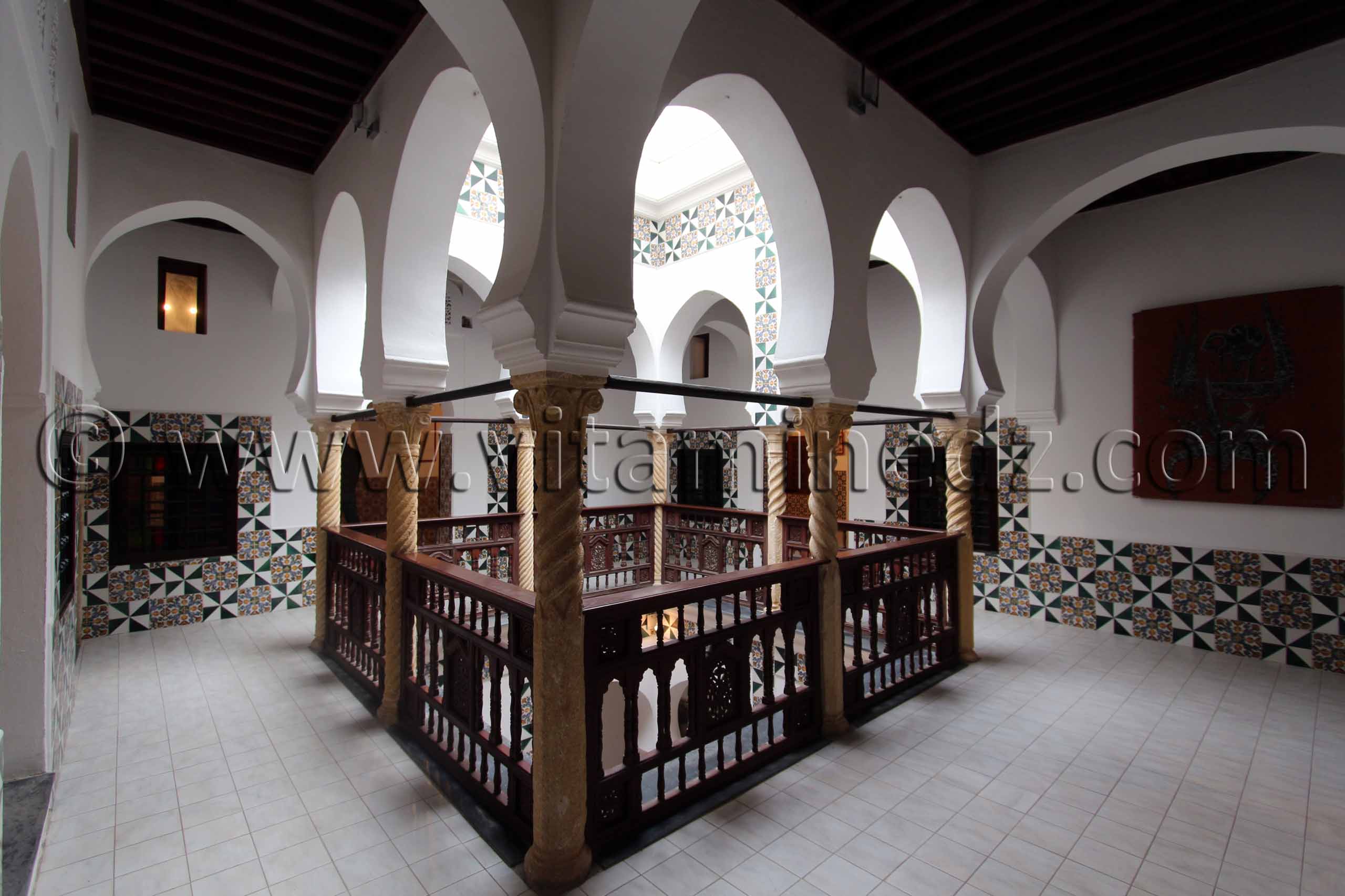 Etage superieur d'une des maisons du Palais du Rais (Bastion 23) à Alger