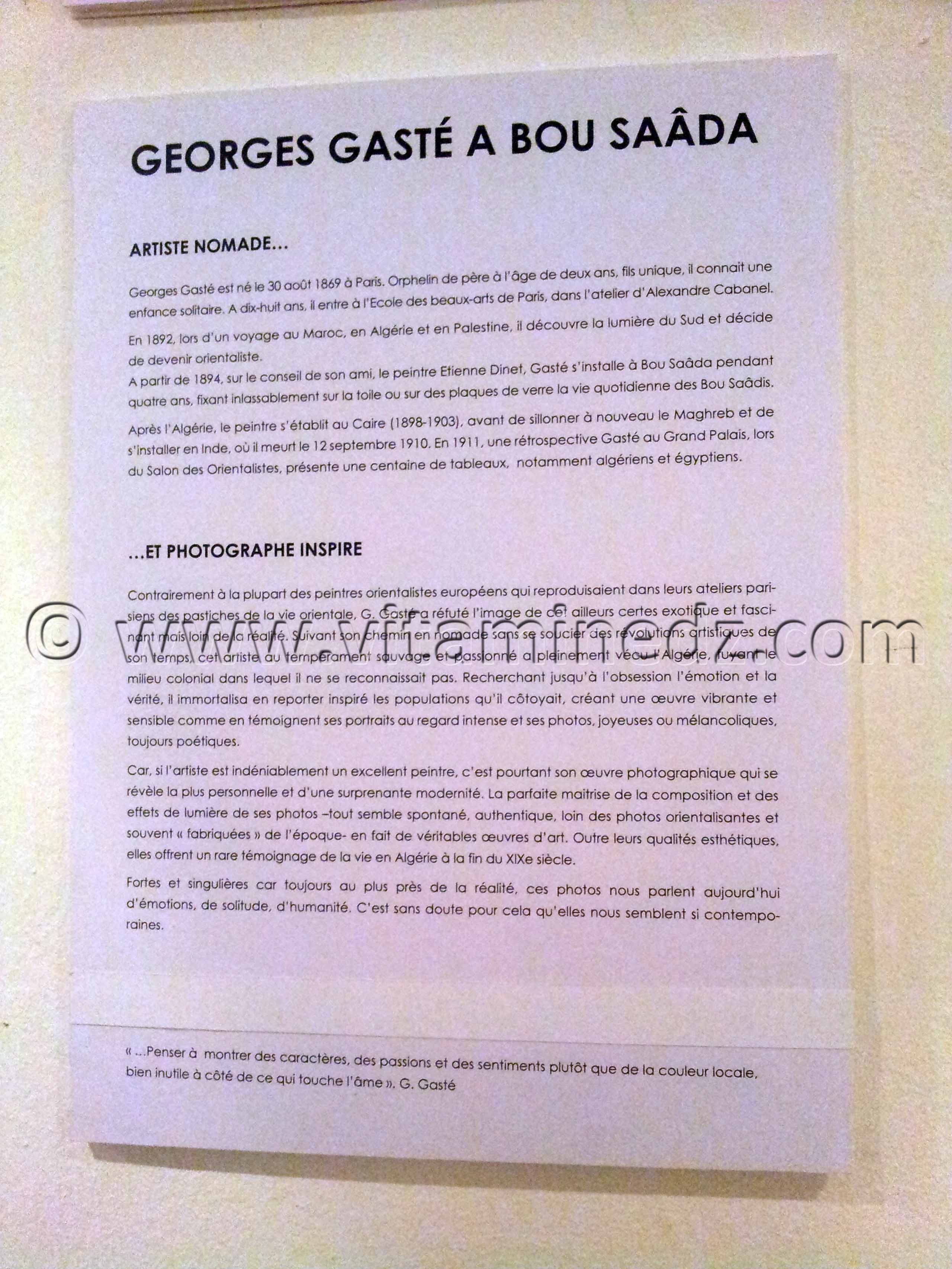 Qui est George Gasté?