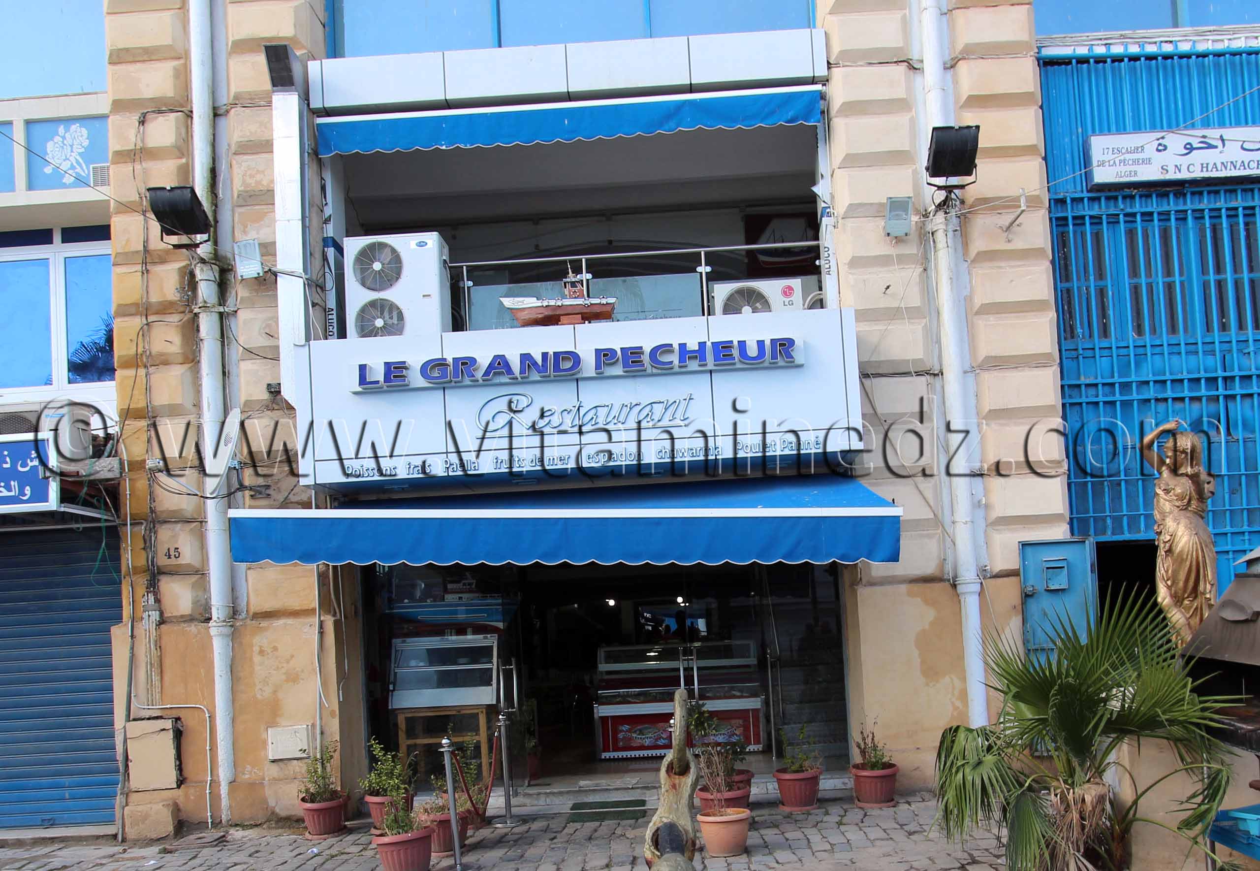 Alger, Port de la pêcherie,Restazurant, le Grand pêcheur